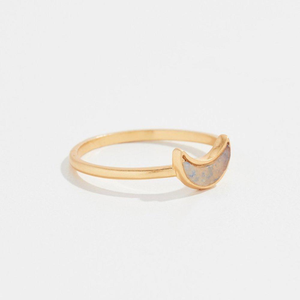 Madewell Crescent Moon Ring  Size 7